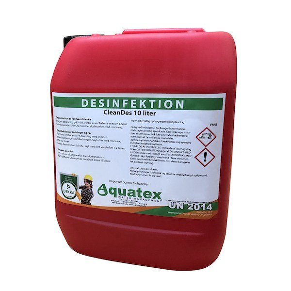 Aquatex CleanDes - fæødevarekodkendt desinfektionsmiddel